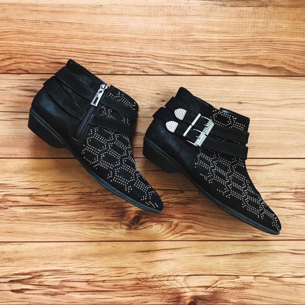 Anthropologie | SCHUTZ Boots | Black & Gold